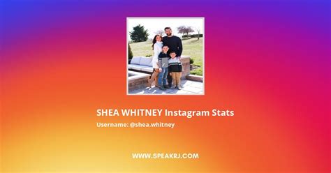 Shea Whitney's YouTube Stats (Summary Profile) .